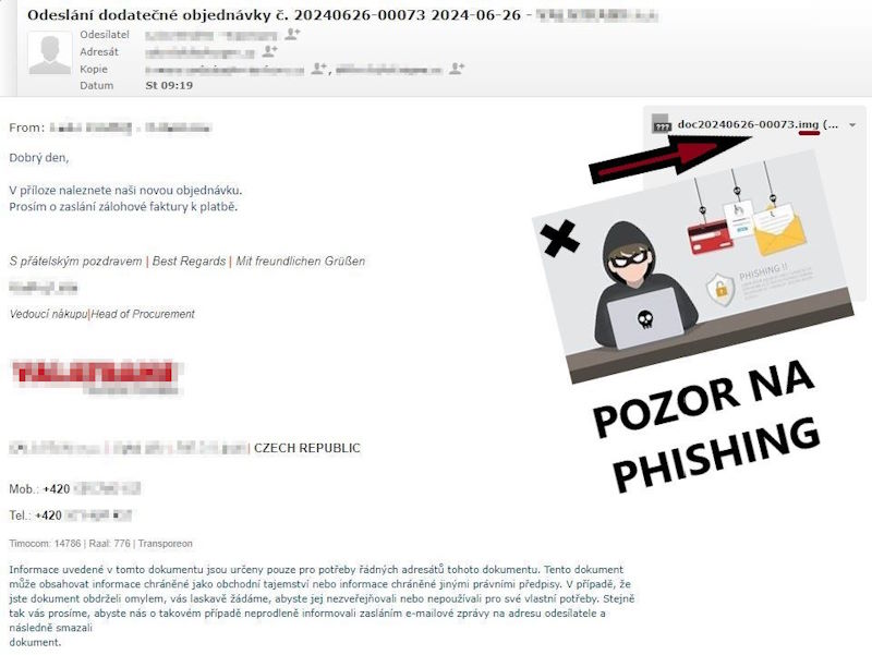 Pozor na phishing 2024